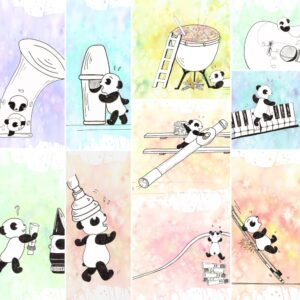 kaarten Panda en Beer Muziek