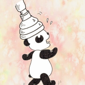 kaart Panda trompet